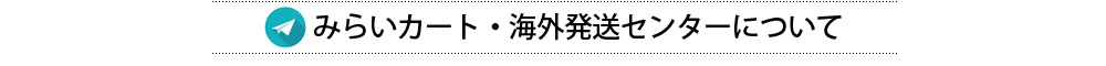 みらいカート海外発送センターについて